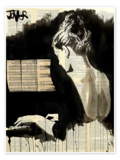 Her Sonata II Loui Jover Plakat 30 X 40 Cm Billedramme