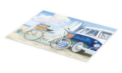 På Stranden I James Wiens Plakat 40 X 30 Cm Billedramme -POSTERLOUNGE Salg 705015 poster pds l