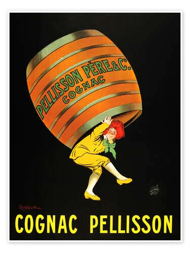 Cognac Pellisson Leonetto Cappiello Plakat 30 X 40 Cm Billedramme 3 Cognac Pellisson Leonetto Cappiello Plakat 30 X 40 Cm Billedramme