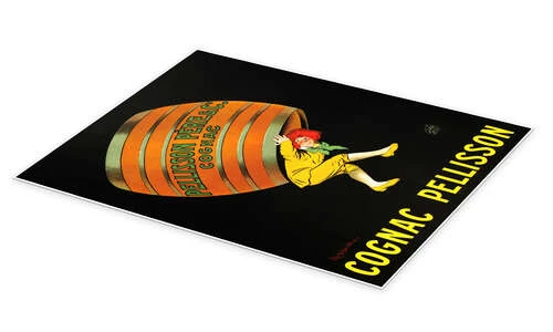 Cognac Pellisson Leonetto Cappiello Plakat 30 X 40 Cm Billedramme 4 Cognac Pellisson Leonetto Cappiello Plakat 30 X 40 Cm Billedramme - Billede 2