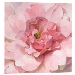 Blushing Peony Danhui Nai Akrylbillede 30 X 30 Cm Billedramme