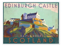 Edinburgh Castle Jo Parry Plakat 40 X 30 Cm Billedramme