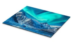 Northern Lights Over The Lofoten Galleritryk 30 X 20 Cm Billedramme -POSTERLOUNGE Salg 707350 gallery print pds l