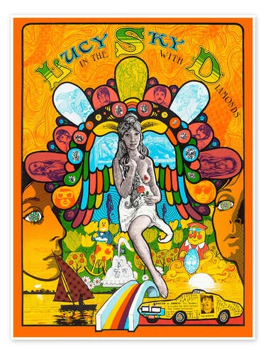 Lucy In The Sky With Diamonds Vintage Entertainment Collection Plakat 30 X 40 Cm Billedramme 3 Lucy In The Sky With Diamonds Vintage Entertainment Collection Plakat 30 X 40 Cm Billedramme