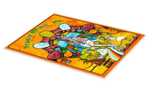 Lucy In The Sky With Diamonds Vintage Entertainment Collection Plakat 30 X 40 Cm Billedramme 4 Lucy In The Sky With Diamonds Vintage Entertainment Collection Plakat 30 X 40 Cm Billedramme - Billede 2