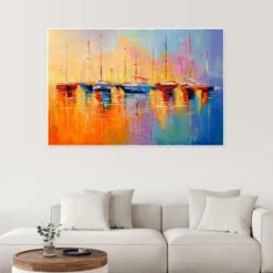 Boats Olha Darchuk Plakat 30 X 20 Cm Billedramme -POSTERLOUNGE Salg 708253 poster room colourful l