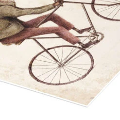 Deer On The Bike Mike Koubou Plakat 30 X 40 Cm Billedramme -POSTERLOUNGE Salg 709259 poster empCorner l