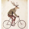 Deer On The Bike Mike Koubou Plakat 30 X 40 Cm Billedramme 1 Deer On The Bike Mike Koubou Plakat 30 X 40 Cm Billedramme -POSTERLOUNGE Salg 709259 poster l