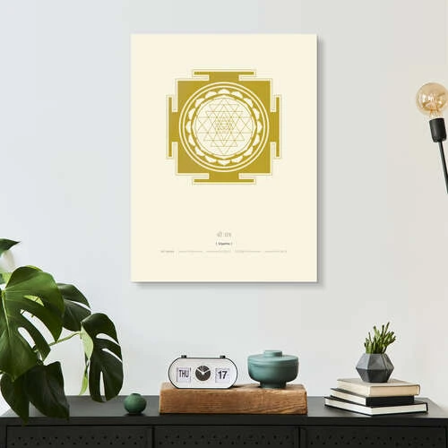 Sri Yantra Mandala Thoth Adan Galleritryk 20 X 30 Cm Billedramme 5 Sri Yantra Mandala Thoth Adan Galleritryk 20 X 30 Cm Billedramme - Billede 4