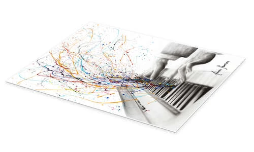 The Keyboard Solo Ashvin Harrison Plakat 30 X 40 Cm Billedramme 4 The Keyboard Solo Ashvin Harrison Plakat 30 X 40 Cm Billedramme - Billede 2