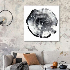 Tree Ring Abstract I Ethan Harper Lærredsbillede 30 X 30 Cm Billedramme -POSTERLOUNGE Salg 710111 canvas room natural style l