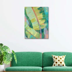 Vibrant Palm Leaves I Jennifer Goldberger Lærredsbillede 20 X 30 Cm Billedramme 9 Vibrant Palm Leaves I Jennifer Goldberger Lærredsbillede 20 X 30 Cm Billedramme -POSTERLOUNGE Salg 710802 canvas room green l