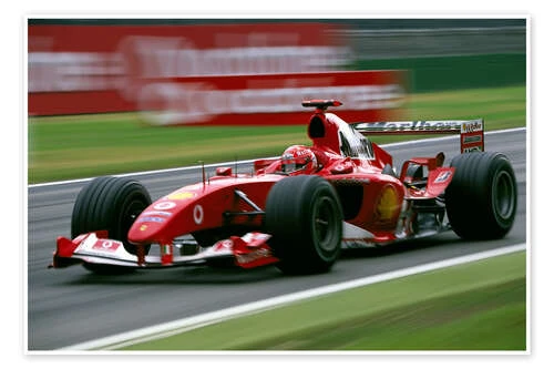 Michael Schumacher, Ferrari F2004, F1 Italian GP 2004 Plakat 30 X 20 Cm Billedramme 3 Michael Schumacher, Ferrari F2004, F1 Italian GP 2004 Plakat 30 X 20 Cm Billedramme