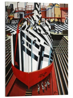 Dazzle Ships In Liverpool's Dry Dock Edward Wadsworth Galleritryk 20 X 30 Cm Billedramme