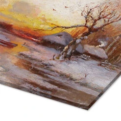 Winter Sunset Julius Sergius Von Klever Akrylbillede 30 X 20 Cm Billedramme -POSTERLOUNGE Salg 714295 acrylic glass empCorner l