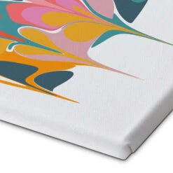 Abstract Floral Bouquet Apricot And Birch Lærredsbillede 20 X 30 Cm Billedramme -POSTERLOUNGE Salg 714479 canvas empCorner l