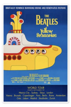 The Beatles - Yellow Submarine Vintage Entertainment Collection Plakat 20 X 30 Cm Billedramme