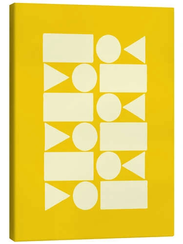 Geometry In Sun Yellow Apricot And Birch Lærredsbillede 20 X 30 Cm Billedramme 3 Geometry In Sun Yellow Apricot And Birch Lærredsbillede 20 X 30 Cm Billedramme