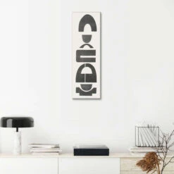 Neutral Totems IX Rob Delamater Lærredsbillede 20 X 60 Cm Billedramme 9 Neutral Totems IX Rob Delamater Lærredsbillede 20 X 60 Cm Billedramme -POSTERLOUNGE Salg 716507 canvas room contemporary l