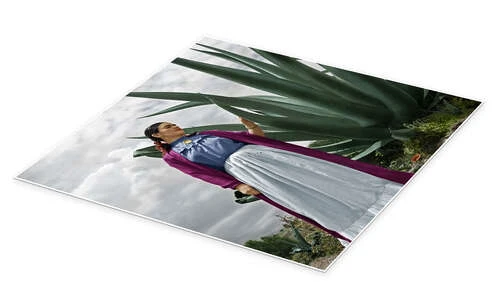 Frida Kahlo I Haven Plakat 30 X 30 Cm Billedramme 4 Frida Kahlo I Haven Plakat 30 X 30 Cm Billedramme - Billede 2
