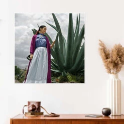 Frida Kahlo I Haven Plakat 30 X 30 Cm Billedramme 9 Frida Kahlo I Haven Plakat 30 X 30 Cm Billedramme -POSTERLOUNGE Salg 718135 poster room photography l