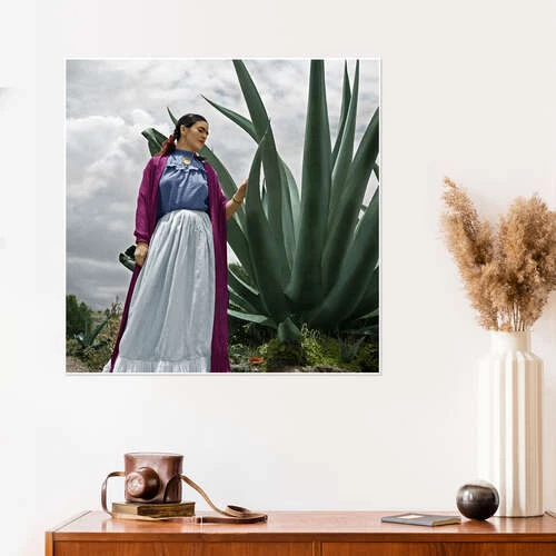 Frida Kahlo I Haven Plakat 30 X 30 Cm Billedramme 6 Frida Kahlo I Haven Plakat 30 X 30 Cm Billedramme - Billede 4