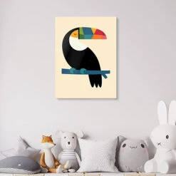 Rainbow Toucan Andy Westface Galleritryk 20 X 30 Cm Billedramme -POSTERLOUNGE Salg 718556 gallery print room pictures for kids l