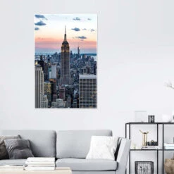 Empire State Building Sunset, New York Mike Centioli Plakat 20 X 30 Cm Billedramme -POSTERLOUNGE Salg 718608 poster room photography l