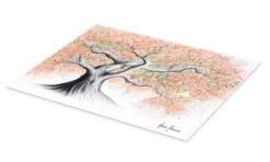 Peach Fuzz Tree Ashvin Harrison Plakat 40 X 30 Cm Billedramme -POSTERLOUNGE Salg 720117 poster pds l