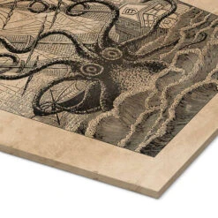 The Giant Octopus Vintage Educational Collection Akrylbillede 20 X 30 Cm Billedramme -POSTERLOUNGE Salg 720182 acrylic glass empCorner l