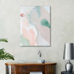 Sage And Pink Abstract II Danhui Nai Lærredsbillede 20 X 30 Cm Billedramme -POSTERLOUNGE Salg 721540 canvas room turquoise l