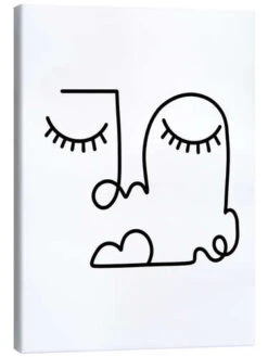 Sleeping Beauty Shatha Dafai Lærredsbillede 20 X 30 Cm Billedramme