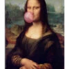 Mona Lisa Med Tyggegummi Galleritryk 20 X 30 Cm Billedramme -POSTERLOUNGE Salg 722845 gallery print l