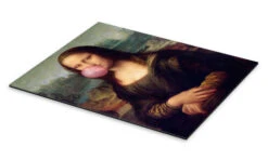 Mona Lisa Med Tyggegummi Galleritryk 20 X 30 Cm Billedramme -POSTERLOUNGE Salg 722845 gallery print pds l