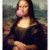 Mona Lisa Med Tyggegummi Plakat 30 X 40 Cm Billedramme -POSTERLOUNGE Salg 722845 poster l
