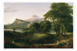 The Course Of Empire - The Arcadian Or Pastoral State Thomas Cole Plakat 30 X 20 Cm Billedramme