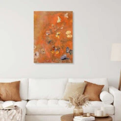 Evocation Of Butterflies Odilon Redon Galleritryk 20 X 30 Cm Billedramme 9 Evocation Of Butterflies Odilon Redon Galleritryk 20 X 30 Cm Billedramme -POSTERLOUNGE Salg 724235 gallery print room orange l