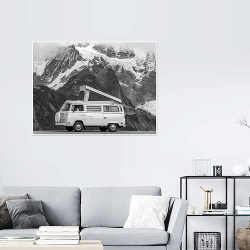 Camping Bus In Front Of A Mountain Landscape Moritz Wolf Plakat 40 X 30 Cm Billedramme 6 Camping Bus In Front Of A Mountain Landscape Moritz Wolf Plakat 40 X 30 Cm Billedramme - Billede 4