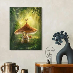 Magic Mushroom House In The Forest Elena Schweitzer Galleritryk 20 X 30 Cm Billedramme 9 Magic Mushroom House In The Forest Elena Schweitzer Galleritryk 20 X 30 Cm Billedramme -POSTERLOUNGE Salg 726957 gallery print room illustrations l