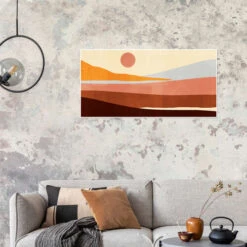 Sunseeker Landscape I Victoria Borges Plakat 40 X 20 Cm Billedramme -POSTERLOUNGE Salg 728057 poster room contemporary l