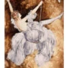 The Swing Louis Icart Akrylbillede 20 X 30 Cm Billedramme