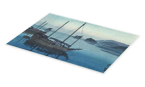 Three Small Islands Yoshida Hiroshi Plakat 30 X 20 Cm Billedramme 4 Three Small Islands Yoshida Hiroshi Plakat 30 X 20 Cm Billedramme - Billede 2