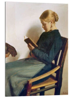 Maren Sofie Olsen, Læsende Michael Peter Ancher Galleritryk 20 X 30 Cm Billedramme