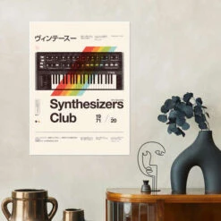 Synthesizers Club Florent Bodart Plakat 30 X 40 Cm Billedramme -POSTERLOUNGE Salg 730130 poster room illustrations l