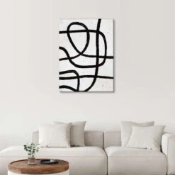 Japandi Marker Shapes II Ninola Design Lærredsbillede 20 X 30 Cm Billedramme -POSTERLOUNGE Salg 730296 canvas room black and white l