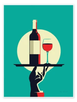 Red Wine Omar Escalante Plakat 30 X 40 Cm Billedramme
