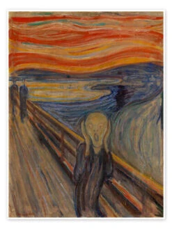 Skriget, 1893 Edvard Munch Plakat 30 X 40 Cm Billedramme