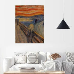 Skriget, 1893 Edvard Munch Plakat 30 X 40 Cm Billedramme -POSTERLOUNGE Salg 730477 poster room living room l