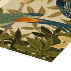 Paradise Birds Goed Blauw Plakat 30 X 40 Cm Billedramme -POSTERLOUNGE Salg 732424 poster empCorner l