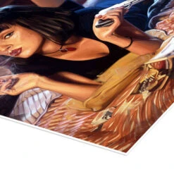 Mia Wallace, Pulp Fiction Dmitry Belov Plakat 20 X 30 Cm Billedramme -POSTERLOUNGE Salg 732720 poster empCorner l